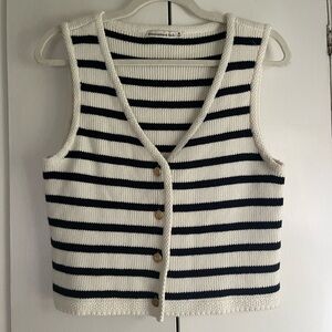 The A&F Mara button up sweater vest